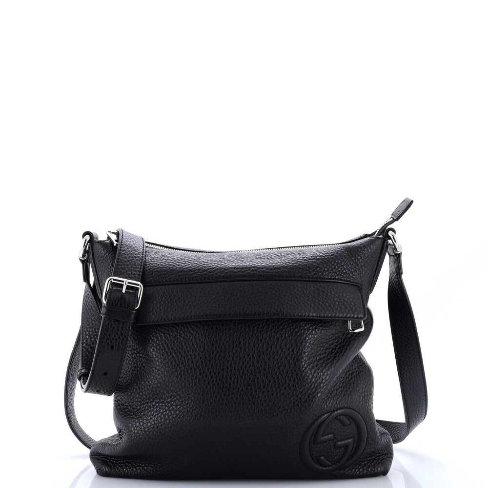 Gucci Medium Soho Front Pocket Messenger Bag Leather